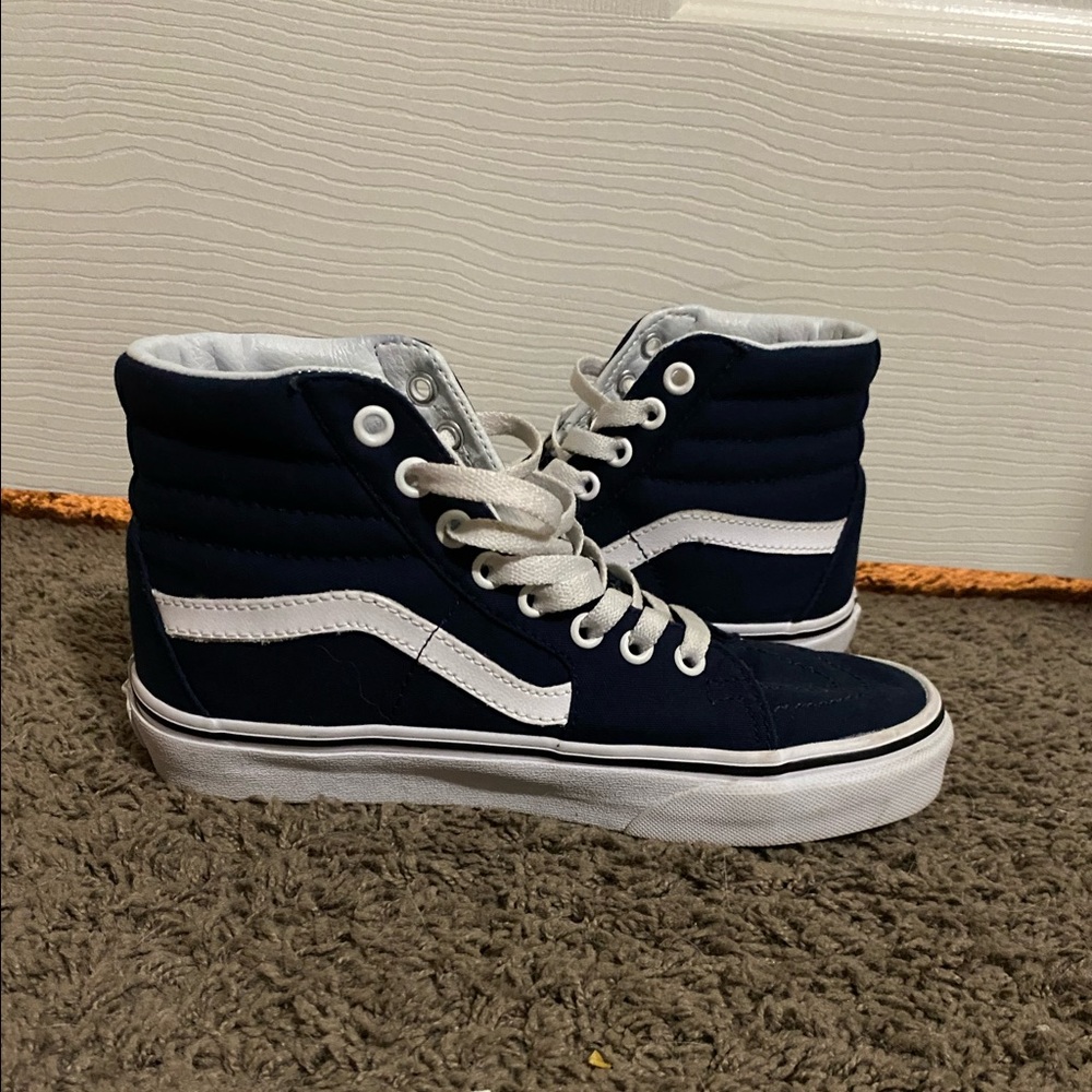 Vans navy blue high top Sk8 high